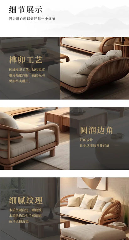 A couch Minimalistic Wooden Sofa Stools Recliners Modern 3 Seater Lazy Living Room Couch Lounge Mini China Sofas Camas Furniture