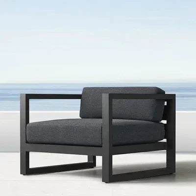 Outdoor Aluminum Alloy Sofa Four Piece Set,Terrace Garden Bar Waterproof Sofa Furniture Set outdoor furniture set sectional sofa