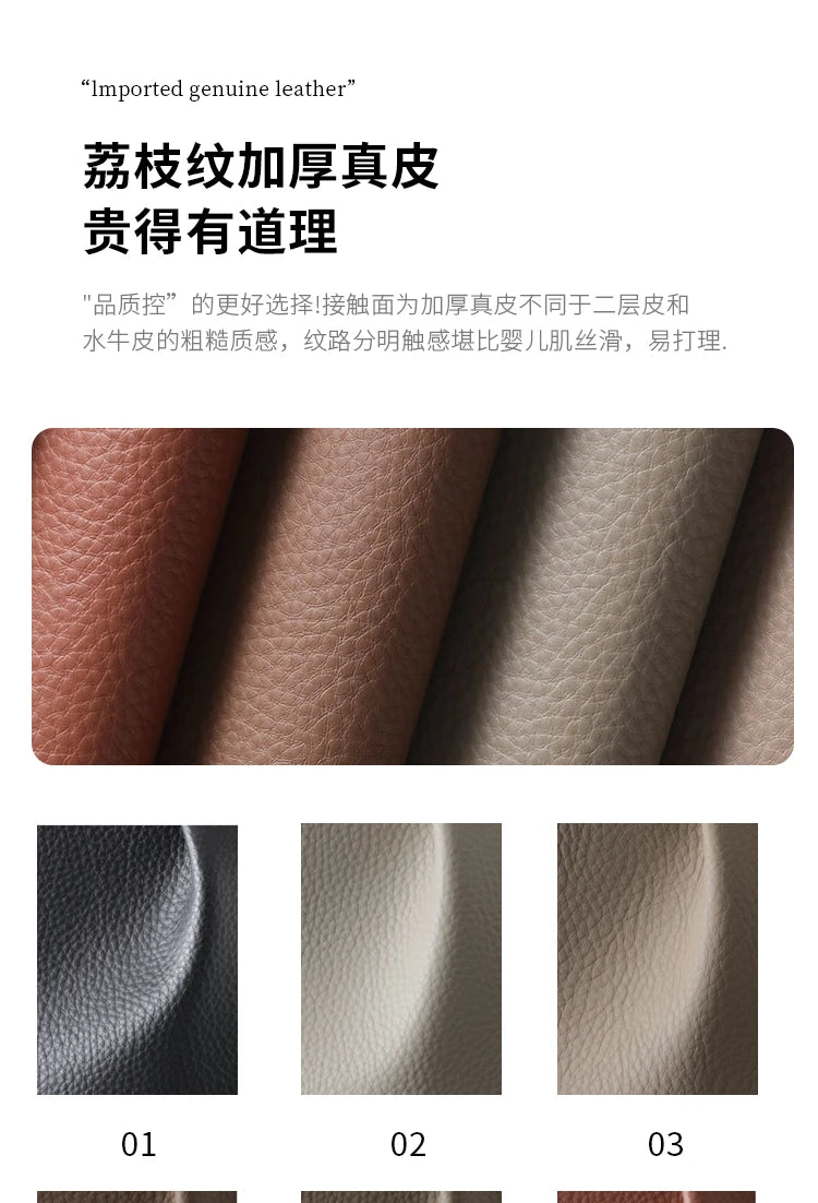 FY Ebony Wood Genuine Leather Sofa Solid Wood Sofa Living Room New Model