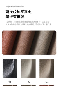 FY Ebony Wood Genuine Leather Sofa Solid Wood Sofa Living Room New Model