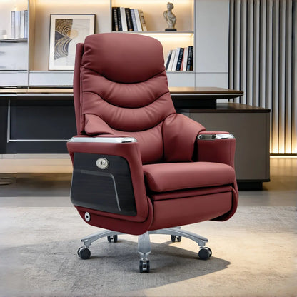 Arms Heat Office Chair Big Tall Comfy Boss Single Office Chair Massage Ergonomic Chaise Bureau Design Italian Furniture Luxury