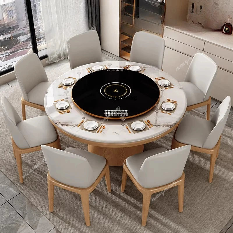 Mid Century Marble Dining Table Nordic Round Chairs Service Lounge Dining Table Designer High Mesas De Comedor Kitchen Furniture