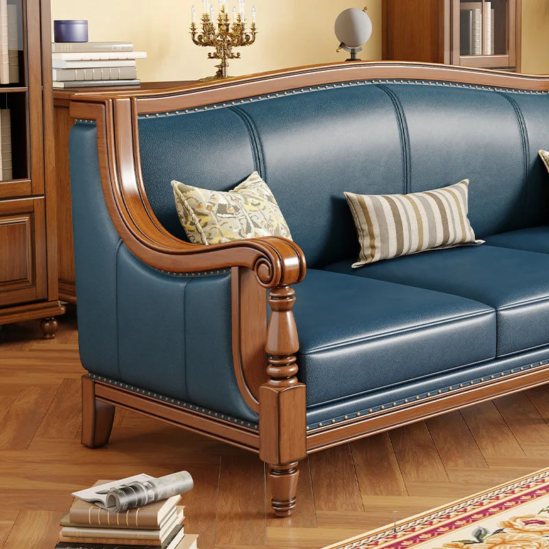 Customizable American leather sofa
