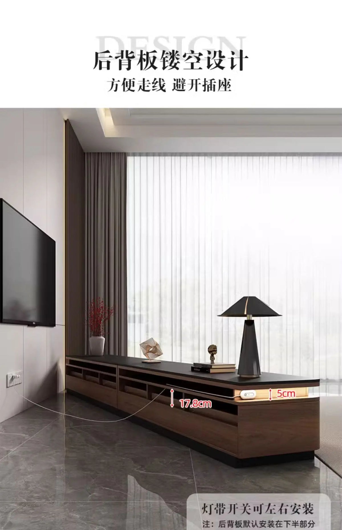 JC Storage Retro Design Tv Stand Coffee Table Lights Minimalist Floor Tv Stands Home Universal Mueble Para Televisor Furniture