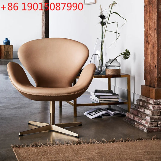 Single sofa swivel chair Nordic designer creative simple leisure swan chair