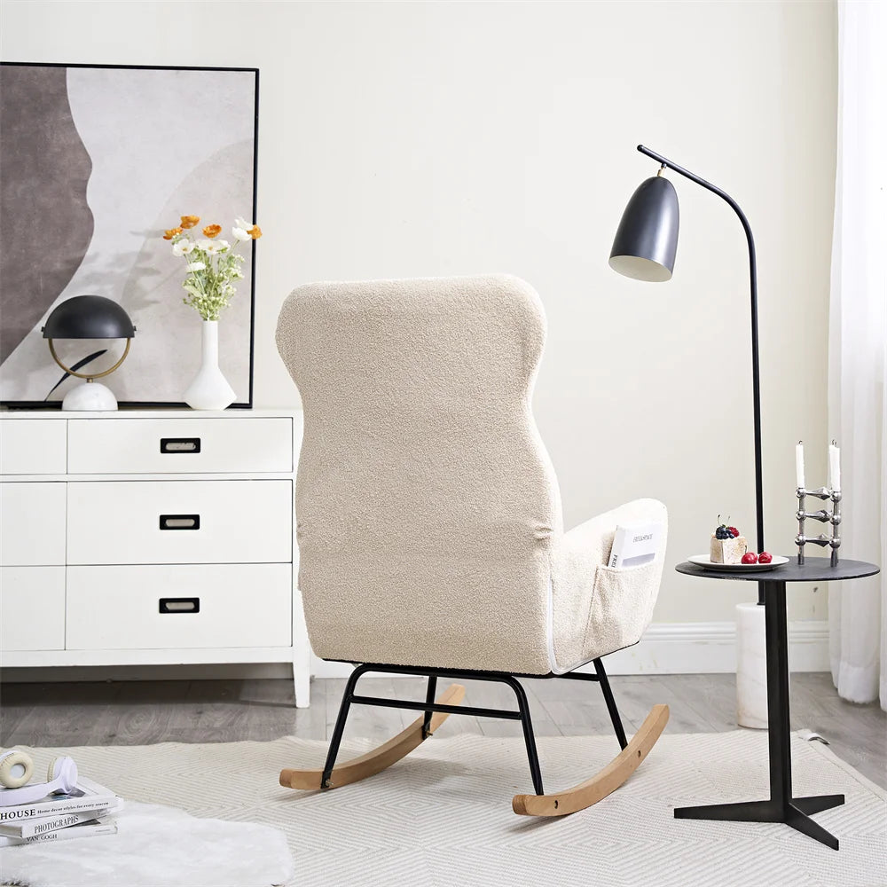 Lazy Sofa Rocking Chair Bedroom Lounge Chair Carefree Adult Living Room Single Balcony Leisure Rocking Chair Recliner Chairs