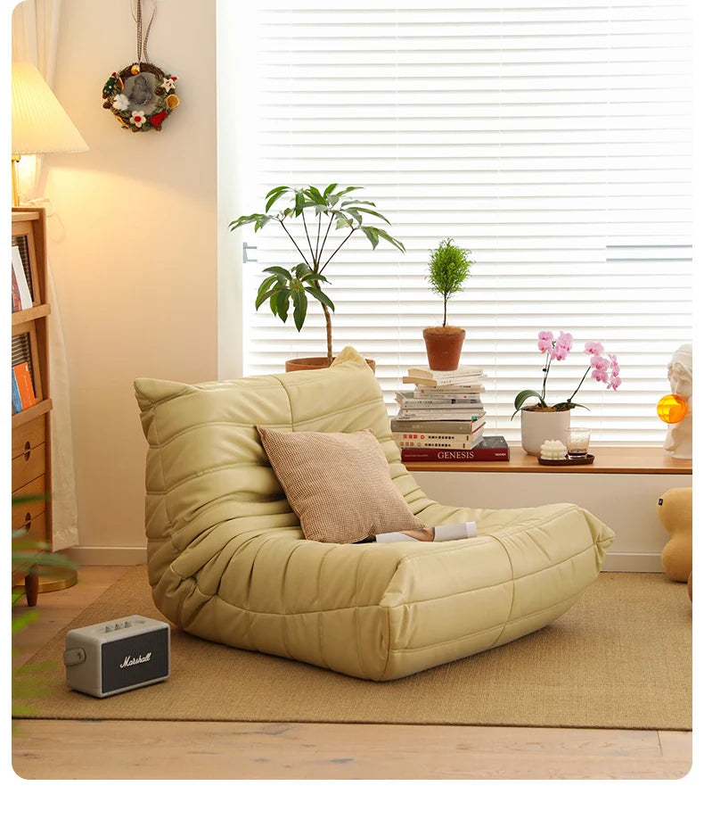 Lazy sofa single leisure chair modern simple technology leather ins