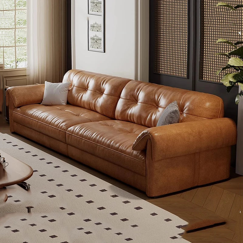 Leather Corner Living Room Sofas Armchair Minimalist Lazy Lounge Living Room Sofas Hallway Designer Muebles Postmodern Furniture