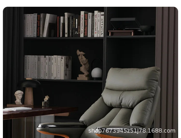 Intelligent electric leather office chair study computer chair president chair high frequency pulse