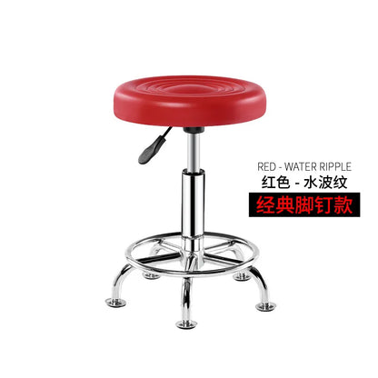 Bar Chair Bar Chair Stool Stool Haircut Chair Rotating Lifting Round Stool Backrest Pulley Chair Large Work Stool Supply