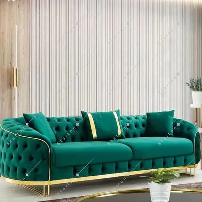 Modern Living Room Furniture Classic Apartment Interior Simple Design Fabric Sofa