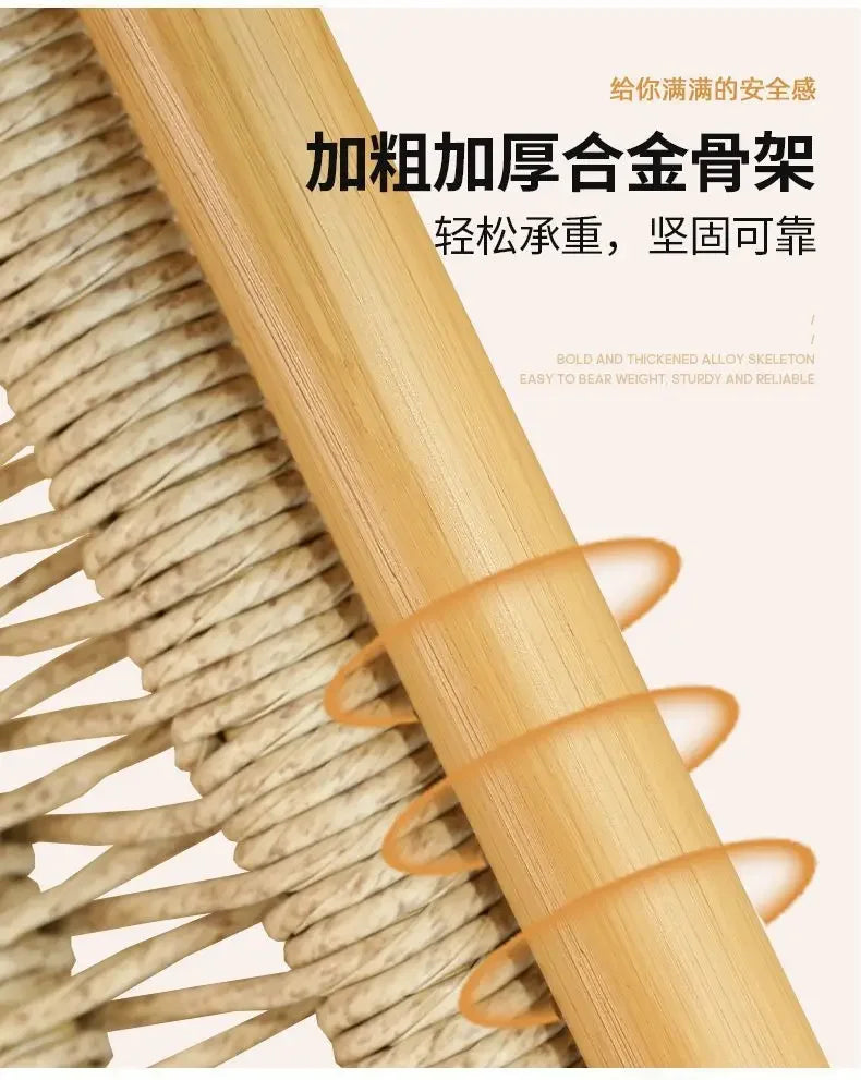 Balcony leisure rocking chair waterproof sunscreen courtyard recliner rattan