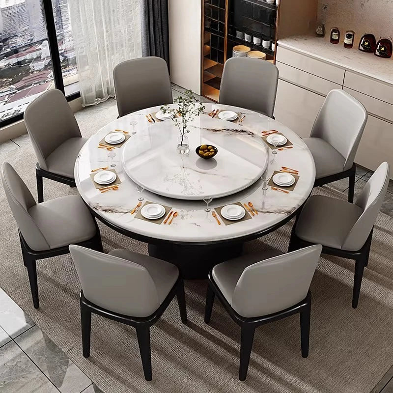 Mid Century Marble Dining Table Nordic Round Chairs Service Lounge Dining Table Designer High Mesas De Comedor Kitchen Furniture