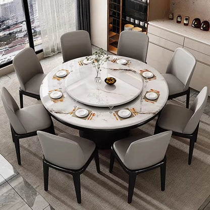 Mid Century Marble Dining Table Nordic Round Chairs Service Lounge Dining Table Designer High Mesas De Comedor Kitchen Furniture