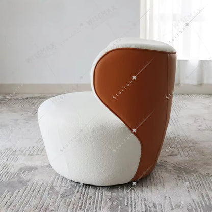 Luxury Hotel Furniture Living Room Single Sofa Fabric Leather Chair Home Wooden Frame High Back Leisure Chair