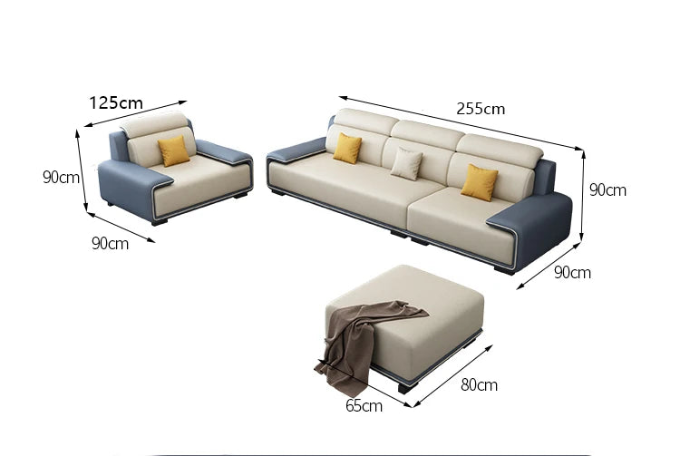 Living Rooms Italian Room Home Furniture Modern Couch Luxury Sectional Sofy Do Salon Modular Sofa Cama Livingroom Sets 0711LSY