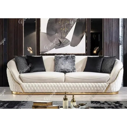 XM European Velvet Sofa Modern Simple Size Apartment Living Room Italian Light Luxury Leather Straight-row Sofa Combination