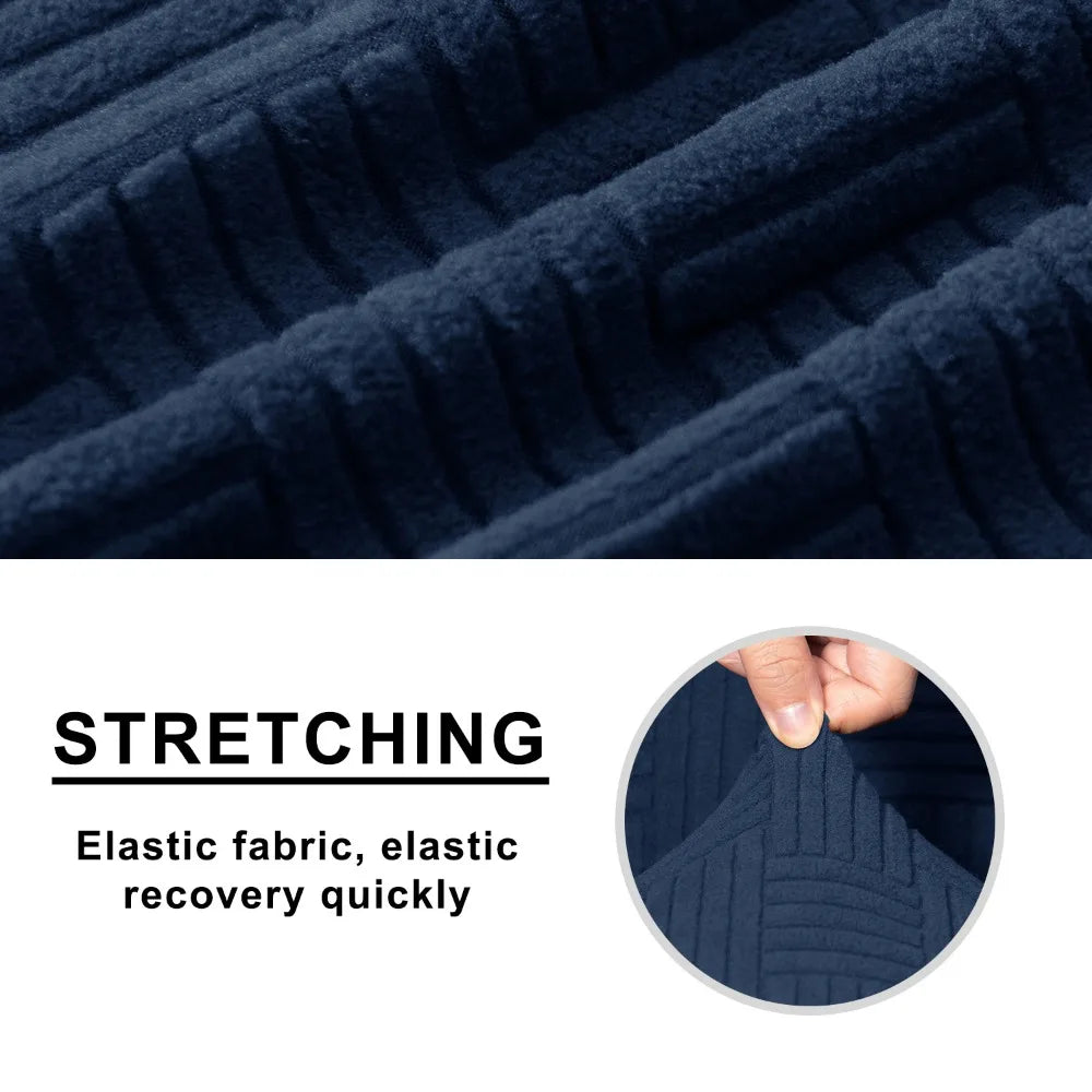 7PCS Jacquard L Shaped Corner Couch Covers Sectional Recliner Sofa Cover Stretch 5 Seater Corner Sofa Slipcover Couch Protector