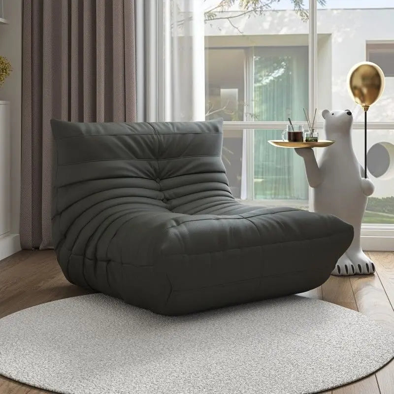 Luxury living room sofa soft suede oversized chair lazy sofa modern living room net red caterpillar technology cloth sofa