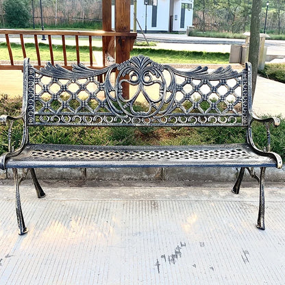 Hot Sales Cast Iron Outdoor Park Street Bench Seat Durable Metal Garden Bench