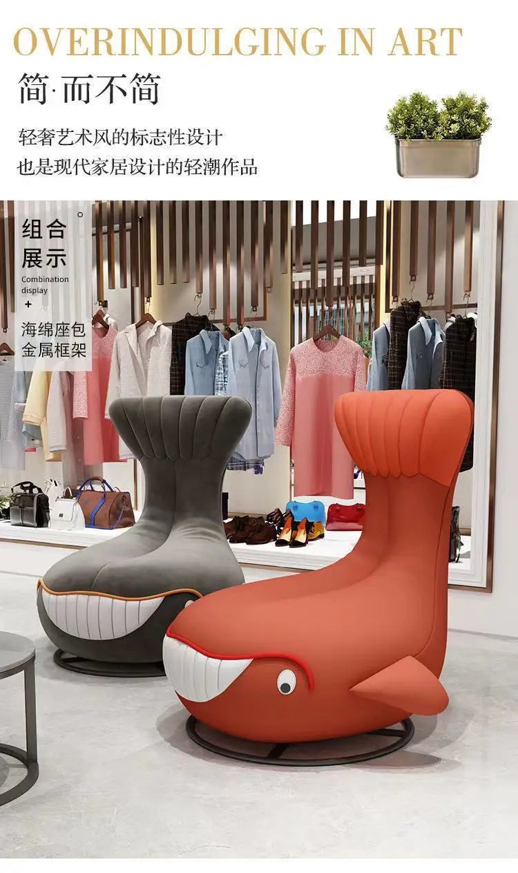 Rotating shark whale apartment 360 can be transferred to self-produced and self-sold dormitory light luxury Internet celebrity s