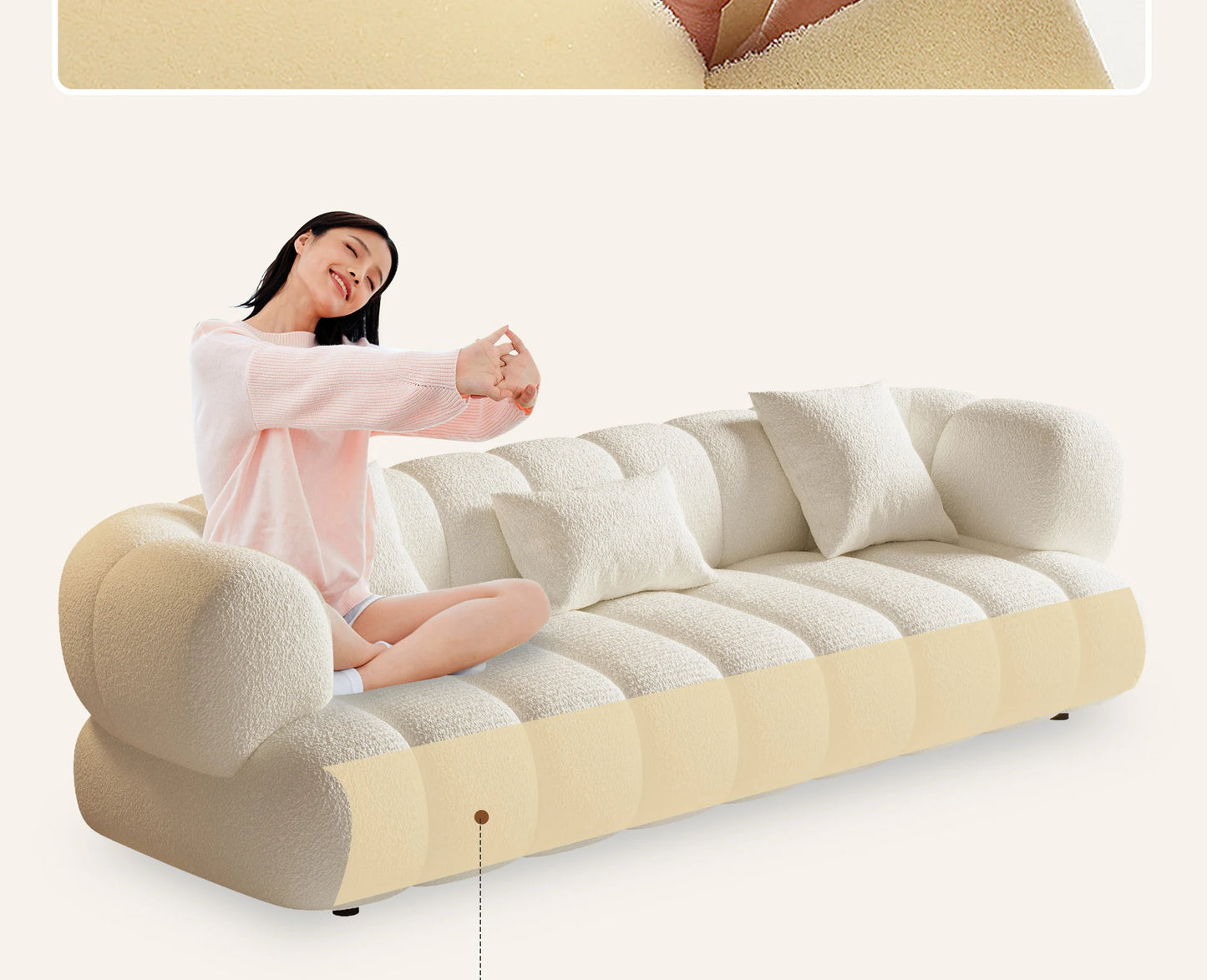 Plush Luxury Living Room Sofa Europe Family Minimalist Relaxing Sofa Lounger Filler Muebles Para El Hogar Furniture Decoration