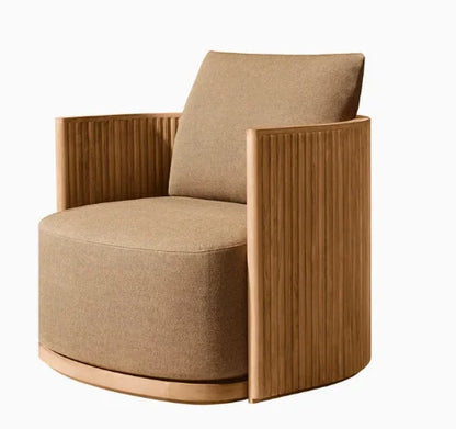 nvModern Simple Courtyard Villa Garden Outdoor Waterproof Sunscreen Anticorrosive Durable Teak Sofa Outdoor Furniture&