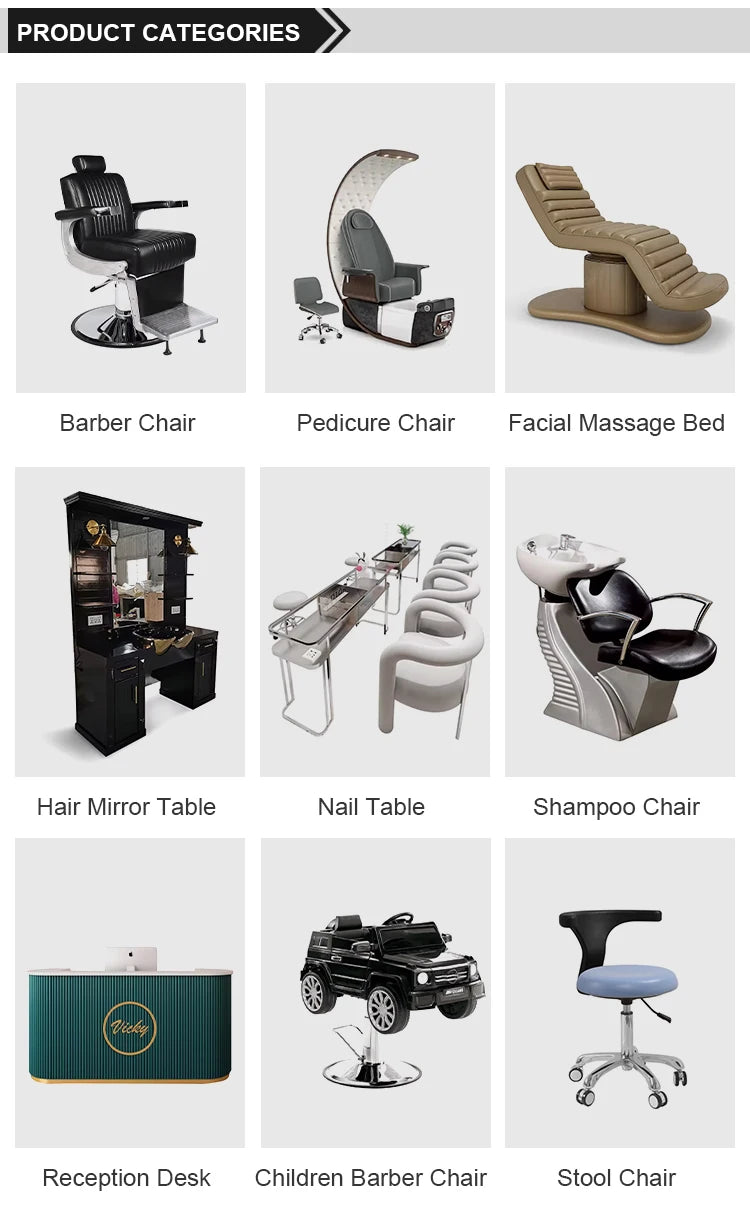 Nail Salon Furniture Equipment White Golden Electric Reclining Massage Manicure Foot Spa  Pedicure Chairs