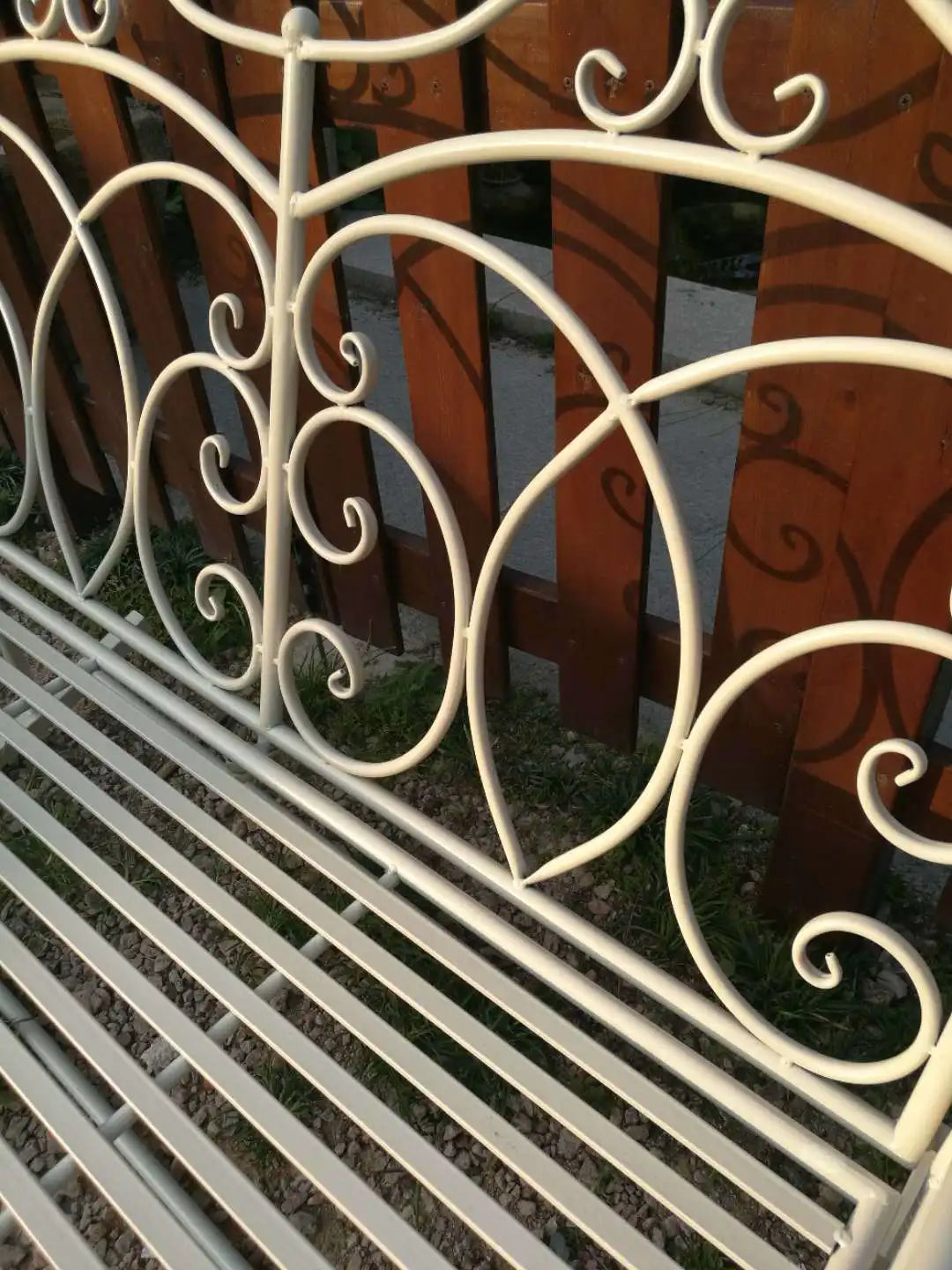 Foreign trade tail order clearance picking up leaks European backrest double chair outdoor courtyard leisure balcony bench park