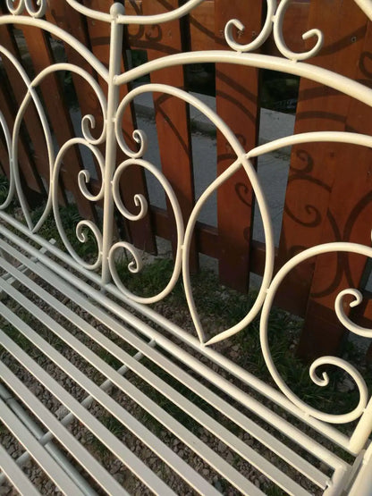 Foreign trade tail order clearance picking up leaks European backrest double chair outdoor courtyard leisure balcony bench park