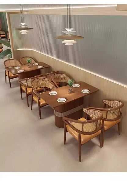 Card seat sofa cafe noodle shop western restaurant table and chair combination commercial