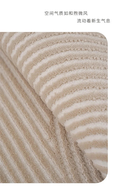 F132  Round living room minimalist sofa coffee table blanket premium light luxury cloakroom floor mat bedroom carpet