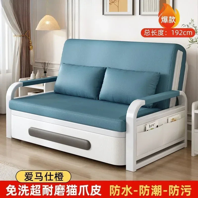 Sofa bed integrated dual-purpose small apartment Internet celebrity balcony multi-function retractable bed New technology