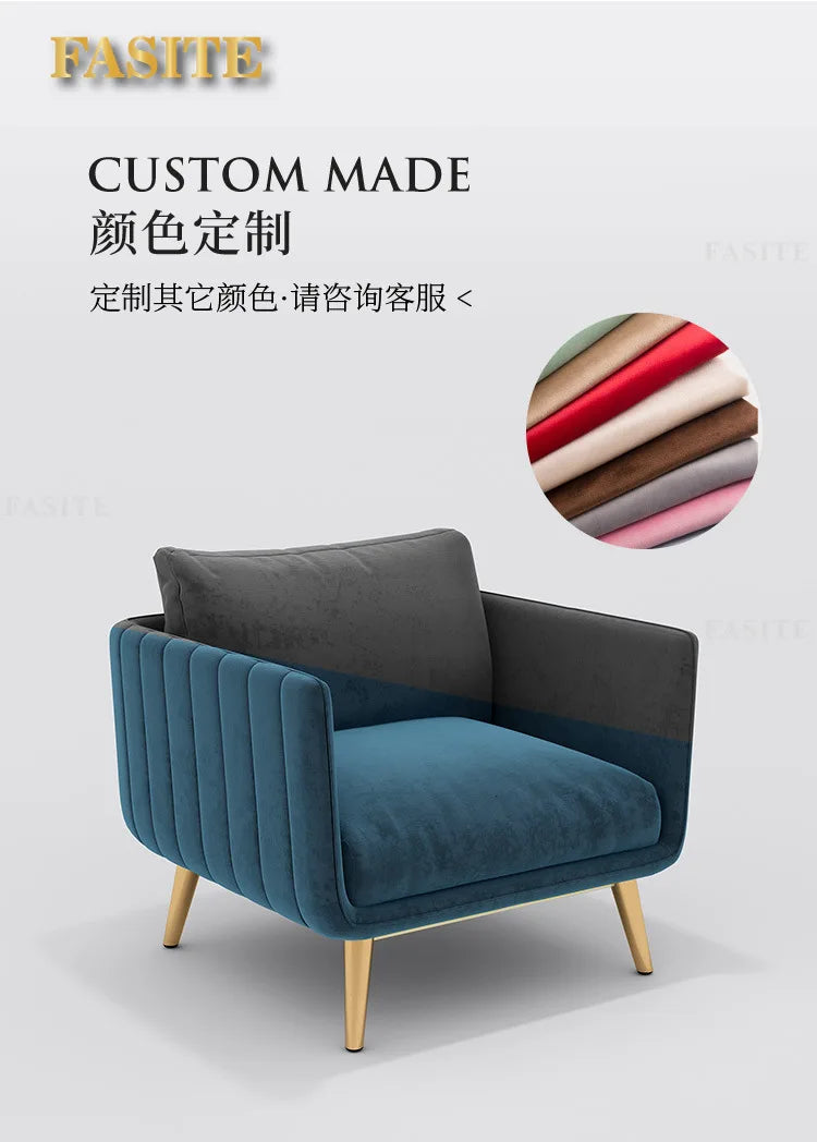 Office sofa Simple modern coffee table combination set Reception room Business meeting three-person sitting area sofa