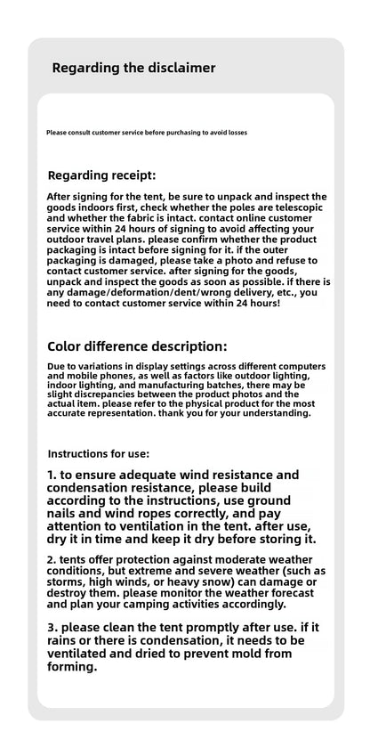 Mountainhiker 13.6㎡ Large Inflatable Tent Outdoor Camping 8-10 Person Tent Rainproof Family Awning Beach Quick Open Fishing Park
