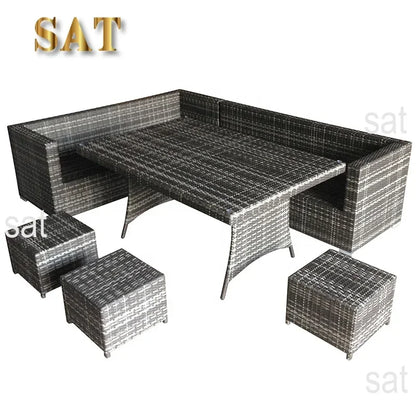 Hot Sales Modern Rattan Wicker Sectional Outdoor Garden Sofa Set Patio Garden Furniture