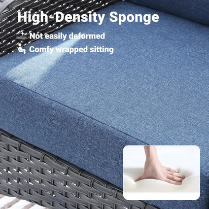 4 Pieces Patio Furniture Set with 30