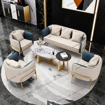 Bureau de vente table de négociation et chaise combinaison loisirs réception bureau canapé petite table ronde une table quatre chaises