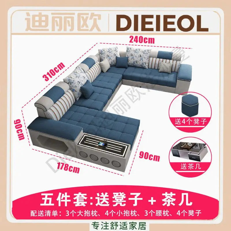 Armrest Electric Sofa Designer Storage Modern Corner Sofa Floor Comfortable Romantic Divani Da Soggiorno House Accessories