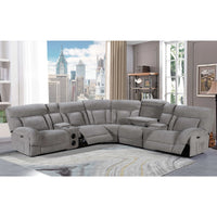 Recliner Sofa Set Hot Selling Modern Design Comfortable Leather Extendable Wood Frame Living Room Furniture Couch 7014