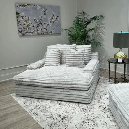 2025 New Design Corduroy Fabric Single Loveseat Deep Seat Sofa Living Room Sofa Set Furniture