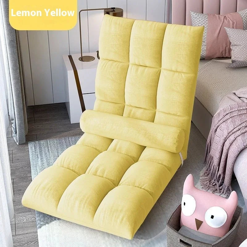Folding Backrest Chair, Lazy Sofa, Bedroom, Dormitory, Single Seat Cushion, Bed Backrest, Bay Window, Balcony Tatami