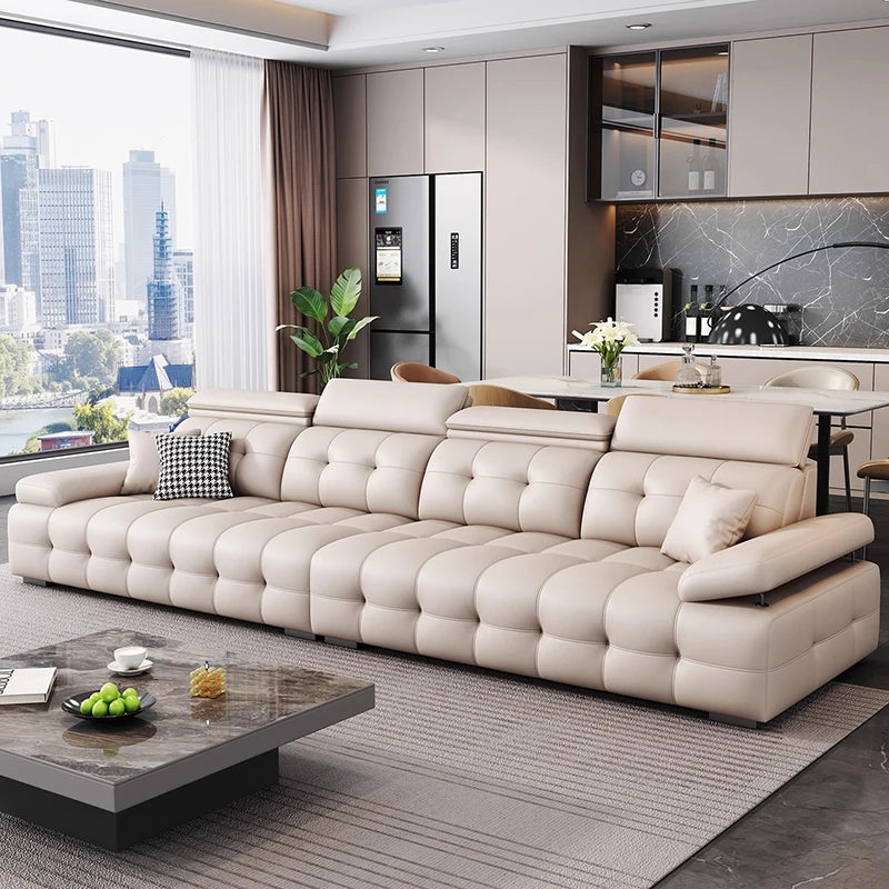 Modern Leather Living Room Sofas Couch Lazy Nordic Luxury Minimalist Living Room Sofas Lounge Designer Muebles Home Furniture