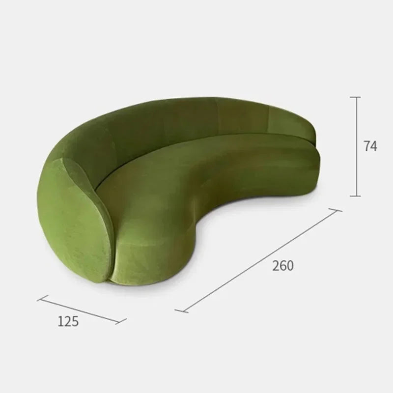 Round Teddy Sofa Lounge Nut Circle Curved Couch White Modern Sofas Chaise Lounge Nordic Style Canape  Living Room Furniture