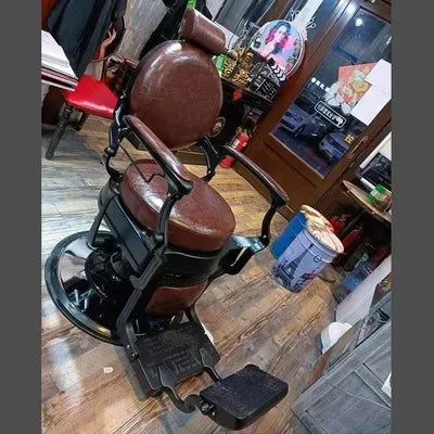 HT hairdressing special large chair barber shop hair cutting retro chair