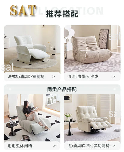 #sModern Living Room Sofa Fabric Pillows Velvet Floor Arm Recliner Sofas Lounge Single Luxury Moveis Para Casa Home Furniture