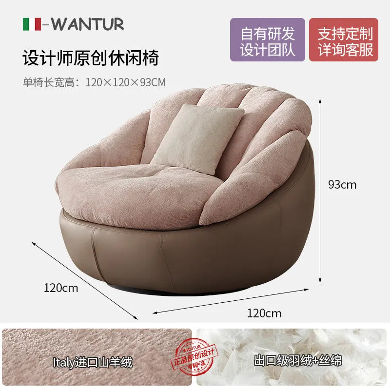 Sofa chair Modern simple living room Balcony Home lazy leisure chair