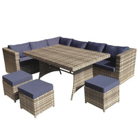 Hot Sales Modern Rattan Wicker Sectional Outdoor Garden Sofa Set Patio Garden Furniture