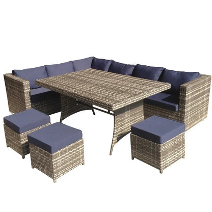 Hot Sales Modern Rattan Wicker Sectional Outdoor Garden Sofa Set Patio Garden Furniture