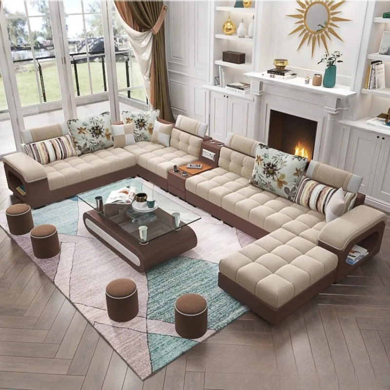 Luxury Minimalist Sofa Multifonction Sectional Storage Massage Sofa Modern Living Room Muebles Para El Hogar Home Furniture